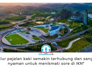 Konsep kota layak huni di Ibu Kota Nusantara (IKN) mulai dirasakan para pegawai dan warga. Dengan waktu tempuh dari kantor ke hunian sekitar 10 menit, masyarakat kini memiliki lebih banyak waktu untuk berolahraga, berkumpul bersama keluarga, dan menikmati ruang publik. Foto: Humas Otorita IKN.