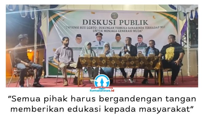 
 Ketua FKUB Kota Samarinda, Syaparuddin, menjadi narasumber dalam diskusi publik bertema 