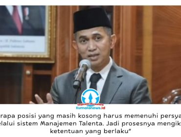 Wali Kota Balikpapan, Rahmad Mas'ud, menegaskan pengisian jabatan pimpinan tinggi pratama dilakukan melalui mekanisme Manajemen Talenta sesuai sistem merit yang diterapkan pemerintah pusat. Foto: M Hilmansyah.