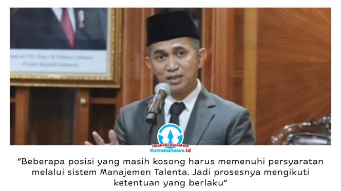 
 Wali Kota Balikpapan, Rahmad Mas'ud, menegaskan pengisian jabatan pimpinan tinggi pratama dilakukan melalui mekanisme Manajemen Talenta sesuai sistem merit yang diterapkan pemerintah pusat. Foto: M Hilmansyah.