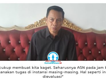 Sekretaris Komisi I DPRD Kota Samarinda, Ronal Stephen Lonteng, menyoroti dugaan ASN yang tidak berada di tempat tugas saat jam kerja dan meminta pemerintah memperketat pengawasan demi menjaga kualitas pelayanan publik. Foto: Yana Ashari.