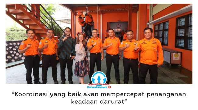 Basarnas Kelas A Balikpapan menerima kunjungan Deputi Konsulat Jenderal Australia Ana Mogaldeanu bersama Manajer Konsuler Mario Fahrevi guna memperkuat sinergi dan koordinasi di bidang Search and Rescue (SAR), khususnya dalam penanganan keadaan darurat di Kalimantan Timur dan kawasan Ibu Kota Nusantara (IKN). Foto: Basarnas Kaltim.