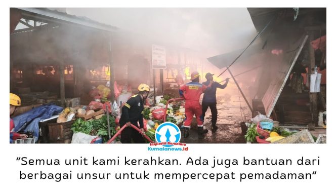 
 Pemerintah Kota Balikpapan masih menunggu hasil penyelidikan kepolisian untuk memastikan penyebab kebakaran yang menghanguskan puluhan kios di Pasar Sepinggan. Dugaan awal mengarah pada korsleting listrik, namun penyebab pasti masih dalam proses investigasi. Foto: M Hilmansyah.