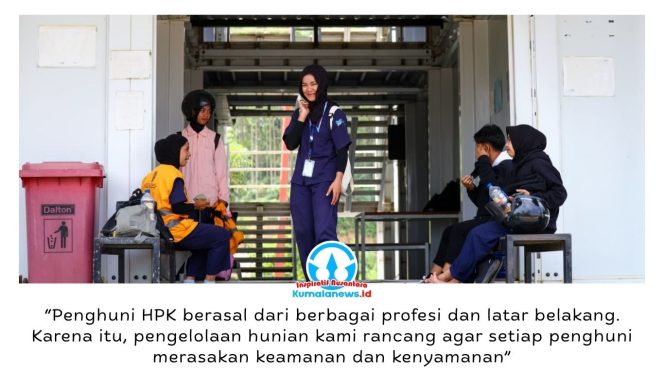 
 Otorita IKN menerapkan pengelolaan Hunian Pekerja Konstruksi (HPK) yang responsif gender untuk menciptakan lingkungan tinggal yang aman, nyaman, dan inklusif, khususnya bagi pekerja perempuan yang terlibat dalam pembangunan Ibu Kota Nusantara. Foto: Humas Otorita IKN.