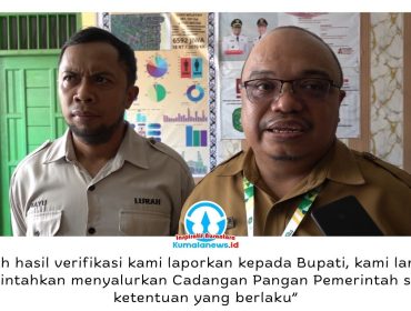 Pelaksana Tugas (Plt) Kepala Dinas Ketahanan Pangan Kutai Kartanegara, Ananias, mengatakan penyaluran Cadangan Pangan Pemerintah kepada korban kebakaran dilakukan setelah proses verifikasi jumlah warga terdampak bersama pihak kelurahan sesuai arahan Bupati Kutai Kartanegara. Foto: CS.