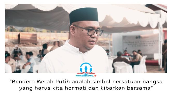 
 Bupati Kutai Kartanegara, Aulia Rahman Basri, mengajak masyarakat menyukseskan Gerakan Pemasangan Bendera Merah Putih sebagai upaya menumbuhkan semangat nasionalisme, persatuan, dan cinta tanah air. Foto: Fairuzzabady.