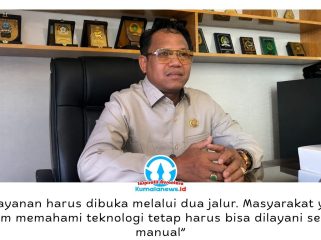 Ketua Komisi I DPRD Kota Samarinda, Samri Saputra, menegaskan digitalisasi pelayanan publik harus tetap menjamin akses bagi masyarakat yang belum terbiasa menggunakan teknologi. Foto: Yana Ashari.