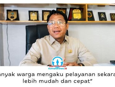Ketua Komisi I DPRD Kota Samarinda, Samri Saputra, menilai inovasi pelayanan publik berbasis digital telah meningkatkan kemudahan dan kualitas layanan bagi masyarakat. Foto: Yana Ashari.