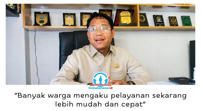 Ketua Komisi I DPRD Kota Samarinda, Samri Saputra, menilai inovasi pelayanan publik berbasis digital telah meningkatkan kemudahan dan kualitas layanan bagi masyarakat. Foto: Yana Ashari.