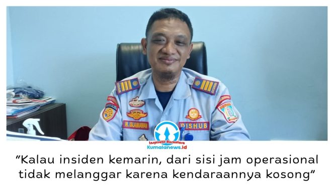 
 Kepala Seksi Pengendalian dan Operasional (Kasi Dalops) Dinas Perhubungan (Dishub) Kota Balikpapan, M. Islamiawan, menjelaskan rencana penyusunan Peraturan Wali Kota (Perwali) untuk memperketat pengaturan operasional kendaraan angkutan barang di Kota Balikpapan. Foto: M Hilmansyah.