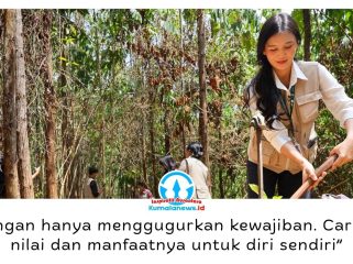 Dirangkai dengan kegiatan penanaman pohon sebagai jejak hijau di Nusantara, Kepala Otorita IKN Basuki Hadimuljono meresmikan penarikan mahasiswa KKN Bersama Kalimantan Universities Consortium (KUC)–Borneo Studies Network (BSN) Tahun 2026, Rabu (5/8/2026). Foto: Humas Otorita IKN.