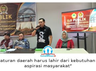 Plt. Sekretaris DPRD Kota Samarinda, Eddy Syahrani, menegaskan penyusunan Raperda harus berlandaskan aspirasi masyarakat demi mendukung pembangunan daerah yang berkelanjutan. Foto: Yana Ashari.