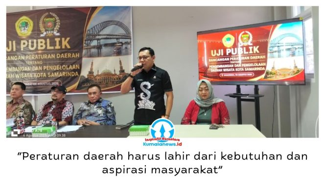 
 Plt. Sekretaris DPRD Kota Samarinda, Eddy Syahrani, menegaskan penyusunan Raperda harus berlandaskan aspirasi masyarakat demi mendukung pembangunan daerah yang berkelanjutan. Foto: Yana Ashari.