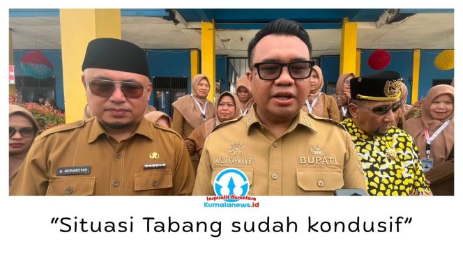 
 Bupati Kukar Aulia Rahman Basri memastikan situasi di Kecamatan Tabang kembali kondusif dan pemerintah bersama aparat terus memantau perkembangan di lapangan. Foto: Fairuzzabady.