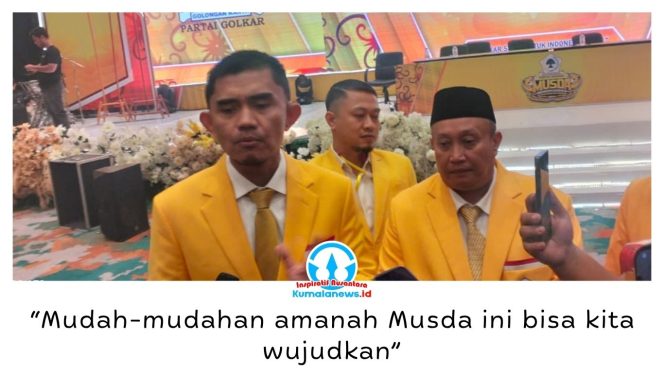 
 Andi Satya Adi Saputra terpilih sebagai Ketua DPD Partai Golkar Kota Samarinda periode 2026–2031. Ia menegaskan siap menjalankan amanah dan mengembalikan Golkar sebagai kekuatan utama politik di Kota Samarinda. Foto: Yana Ashari.