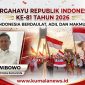 Anggota DPRD Kota Samarinda, Arie Wibowo, menilai peringatan HUT ke-81 Kemerdekaan RI bertema “Indonesia Berdaulat, Adil, dan Makmur” harus menjadi momentum memperkuat kemandirian masyarakat, bukan sekadar seremoni. Foto dan Grafis: Yana Ashari – Kumalanews.id.