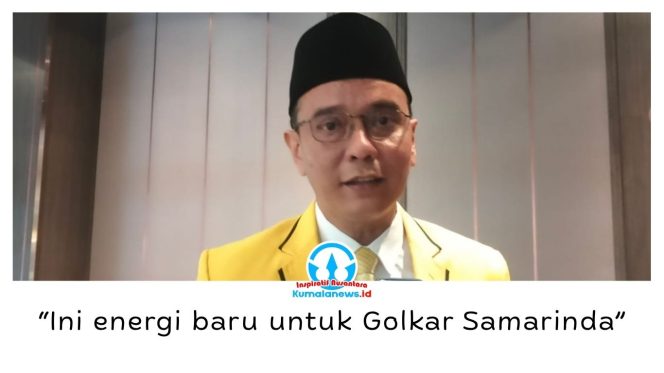 
 Bendahara DPD Partai Golkar Samarinda Mohammad Novan Syahronny Pasie menilai terpilihnya Andi Satya Adi Saputra membawa energi baru untuk memperkuat organisasi dan mendorong Golkar lebih maju. Foto: Yana Ashari.