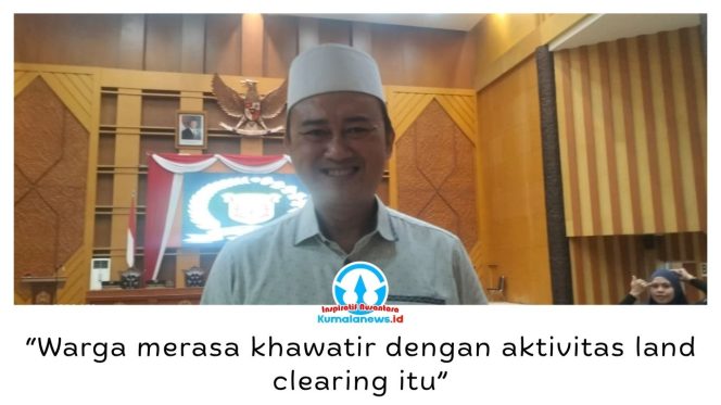 
 Perwakilan Dapil Samarinda Ulu, Rusdi Doviyanto (Dovy), menyebut warga menyampaikan kekhawatiran atas aktivitas pembukaan lahan di kawasan perbukitan yang berada tepat di atas Perumahan H. Hadi. Foto: Yana Ashari.