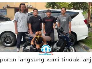 Polsek Sanga-Sanga bersama Tim Alligator Satreskrim Polres Kukar mengamankan pria berinisial NAS, terduga pelaku pencurian sepeda motor, di rumah keluarganya di Kelurahan Mangkurawang, Tenggarong, Selasa (11/8/2026). Foto: Polsek Sanga-Sanga.