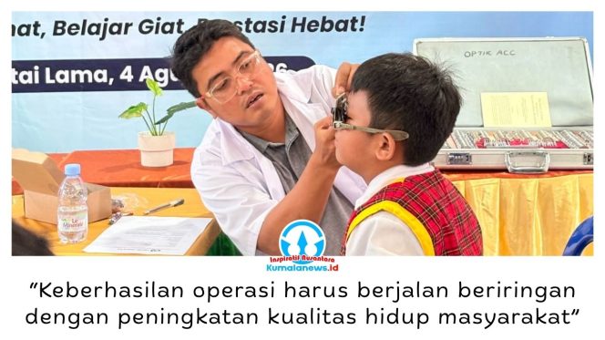 
 PT Pertamina Hulu Mahakam (PHM) melalui Program SHU Ecovation Day: Lensa Energi menghadirkan pemeriksaan kesehatan mata dan pemberian kacamata bagi siswa sekolah dasar di kawasan Delta Mahakam. Kegiatan yang berlangsung pada 3–4 Agustus 2026 tersebut menyasar siswa di Kelurahan Muara Kembang dan Desa Kutai Lama, Kabupaten Kutai Kartanegara, sebagai bagian dari upaya mendukung kesehatan dan kualitas pendidikan anak. Foto: PT PHM – PT PHI.