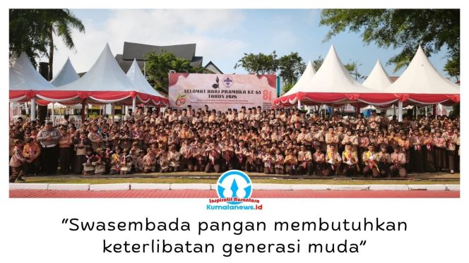 
 Gerakan Pramuka didorong tidak hanya membentuk karakter generasi muda, tetapi juga berperan aktif menghadapi tantangan bangsa, mulai dari ketahanan pangan, energi, lingkungan, hingga perkembangan teknologi digital dan kecerdasan buatan. Foto: M Hilmansyah.