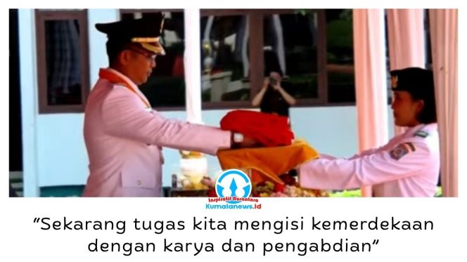 
 Upacara HUT ke-81 RI di Halaman Balai Kota Balikpapan, Senin (17/8/2026), menjadi momentum memperkuat persatuan dan mendorong peran generasi muda dalam pembangunan. Wali Kota Balikpapan Rahmad Mas’ud bertindak sebagai Inspektur Upacara. Foto: M Hilmansyah.