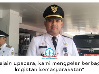 Camat Samarinda Seberang Aditya Koesprayogi mengatakan momentum HUT ke-81 RI menjadi kesempatan untuk memperkuat kebersamaan sekaligus mengenalkan potensi sejarah dan budaya lokal. Hal tersebut disampaikannya usai mengikuti Upacara Detik-Detik Proklamasi di Lapangan Parkir GOR Segiri Samarinda, Senin (17/8/2026). Foto: Yana Ashari.