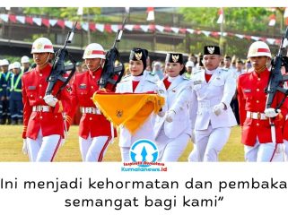 Suasana khidmat Upacara Pengibaran Bendera Sang Merah Putih dalam rangka memperingati HUT ke-81 Kemerdekaan Republik Indonesia di Ibu Kota Nusantara (IKN), Senin (17/8/2026). Foto: Humas Otorita Ibu Kota Nusantara.