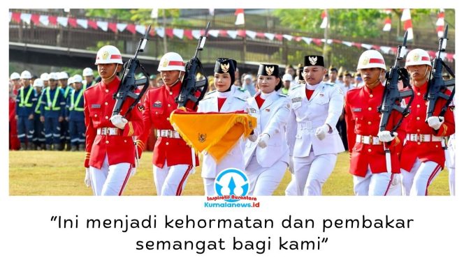 
 Suasana khidmat Upacara Pengibaran Bendera Sang Merah Putih dalam rangka memperingati HUT ke-81 Kemerdekaan Republik Indonesia di Ibu Kota Nusantara (IKN), Senin (17/8/2026). Foto: Humas Otorita Ibu Kota Nusantara.