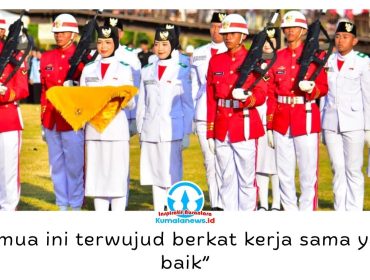 Suasana khidmat Upacara Penurunan Bendera dalam rangka HUT ke-81 Kemerdekaan RI di Ibu Kota Nusantara, diikuti jajaran Otorita IKN, tamu undangan, dan masyarakat, Senin (17/8/2026). Foto: Humas Otorita Ibu Kota Nusantara.
