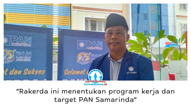 
 Sekretaris DPD PAN Kota Samarinda, Joko Wiratno, mengatakan Rakerda menjadi momentum penting untuk menyusun program kerja, menetapkan target, serta memperkuat strategi dan konsolidasi PAN Samarinda menghadapi agenda politik mendatang. Foto: Yana Ashari.