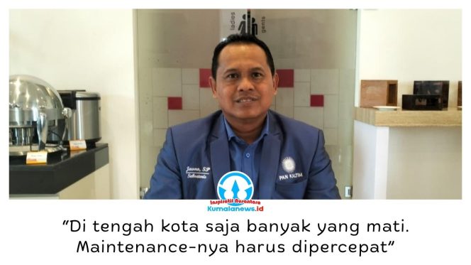 
 Anggota Komisi III DPRD Samarinda, Jasno, menyoroti LPJU yang padam di sejumlah ruas jalan dan meminta Dishub segera mempercepat pengecekan serta perbaikannya. Foto: Yana Ashari.