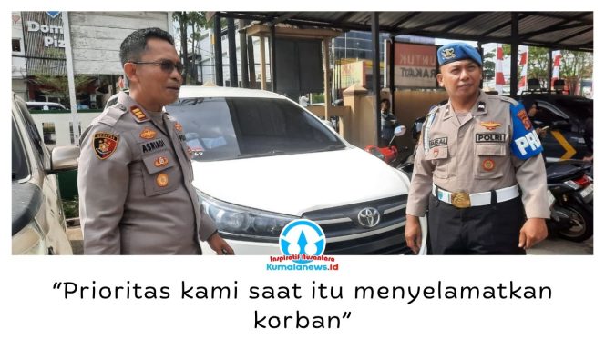
 Kapolsek Samarinda Ulu, AKP Asriadi, membenarkan insiden tersebut. Ia mengatakan, peristiwa bermula dari kecelakaan lalu lintas yang melibatkan sepeda motor dan Toyota Innova berwarna putih di Jalan Juanda, Samarinda Ulu. Foto: Riduan.