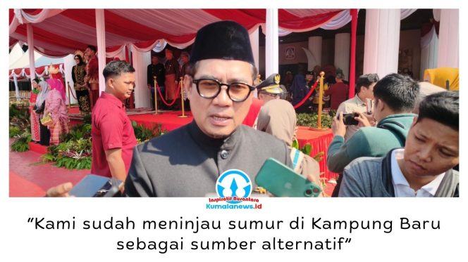 
 Direktur Utama PTMB Balikpapan, Yudhi Saharuddin, mengatakan sumur masyarakat di kawasan Kampung Baru berpotensi menjadi sumber air alternatif dengan debit sekitar 20 liter per detik untuk mendukung pasokan air bersih. Foto: M Hilmansyah.