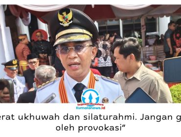 Wali Kota Balikpapan Rahmad Mas’ud mengimbau masyarakat tetap tenang dan tidak mudah terprovokasi menyusul beredarnya video pembentangan Bendera Borneo Raya di salah satu flyover di Samarinda saat momentum HUT ke-81 Kemerdekaan RI. Ia mengajak masyarakat menyikapi isu tersebut secara bijak serta menjaga persatuan dan kerukunan antarwarga. Foto: M Hilmansyah.