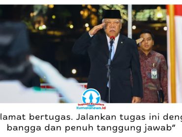 Kepala Otorita IKN, Basuki Hadimuljono, mengukuhkan 52 anggota Paskibra yang akan bertugas pada Upacara HUT ke-81 RI di Kantor Otorita IKN, Nusantara, Jumat (14/8/2026). Foto: Humas Otorita IKN.