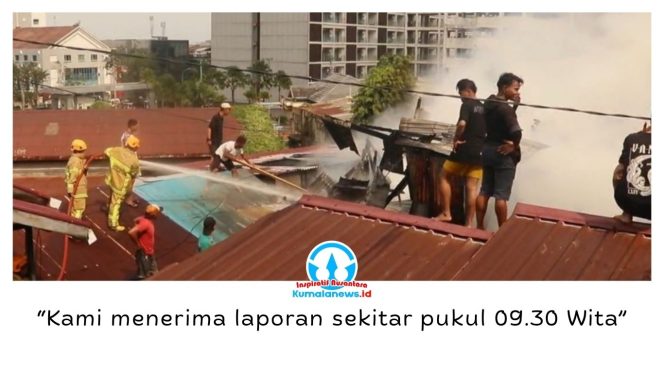 
 Kepala BPBD Kota Balikpapan, Usman Ali, mengatakan laporan kebakaran diterima sekitar pukul 09.30 Wita, dan petugas langsung mengerahkan armada pemadam ke lokasi. Foto: M Hilmansyah.