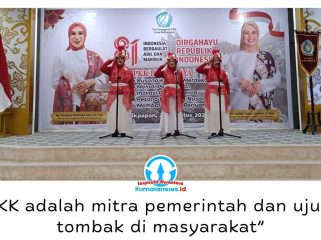 Ketua TP PKK Kota Balikpapan, Nurlena Rahmad Mas’ud, mengatakan kegiatan tersebut menjadi momentum bagi para kader untuk mempererat kebersamaan sekaligus memperkuat peran PKK dalam pembangunan keluarga dan masyarakat. Foto: M Hilmansyah.
