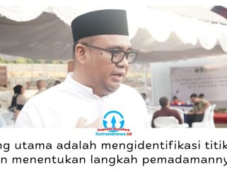 Bupati Kukar Aulia Rahman Basri mengatakan, penanganan karhutla dilakukan secara terpadu melalui koordinasi BPBD Kukar, instansi kehutanan, dan BNPB, diawali dengan identifikasi titik api untuk menentukan langkah pemadaman yang tepat. Foto: Fairuzzabady.