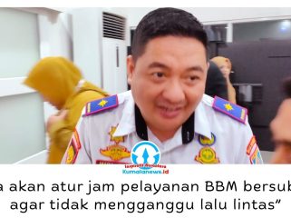 Kepala Dishub Kota Balikpapan, Muhammad Fadli Pathurrahman, menyebut pengaturan jam pelayanan BBM bersubsidi menjadi salah satu strategi untuk mengurai antrean dan menjaga kelancaran lalu lintas. Foto: M Hilmansyah.