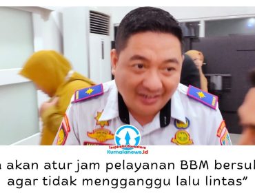 Kepala Dishub Kota Balikpapan, Muhammad Fadli Pathurrahman, menyebut pengaturan jam pelayanan BBM bersubsidi menjadi salah satu strategi untuk mengurai antrean dan menjaga kelancaran lalu lintas. Foto: M Hilmansyah.