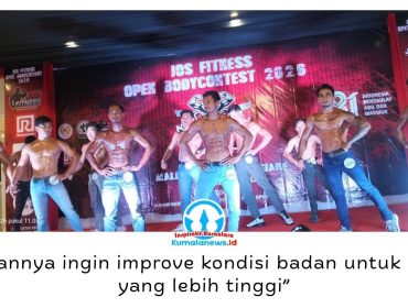 Peserta RG Fitness Balikpapan, Dimas Wira (27), menjadikan JOS Fitness Open Body Contest 2026 sebagai momentum mengukur perkembangan fisik dan mempersiapkan diri menuju kompetisi yang lebih tinggi. Foto: Yana Ashari.