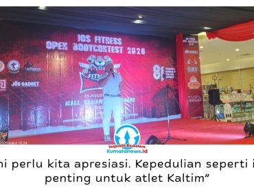Ketua Harian Pengprov PBFI Kaltim, Hendra Radinal Ari, mengatakan kompetisi fitness menjadi wadah penting untuk mengasah kemampuan, membangun mental bertanding, dan mendukung regenerasi atlet di daerah. Foto: Yana Ashari.