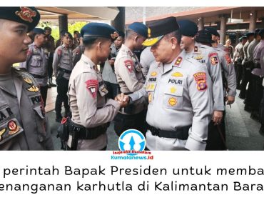 Sebanyak 190 personel Pasukan Brimob II Korbrimob Polri diberangkatkan dari Bandara Internasional Sultan Aji Muhammad Sulaiman (SAMS) Sepinggan, Balikpapan, menuju Kalimantan Barat untuk membantu penanganan karhutla melalui Operasi Aman Nusa II, Senin (24/8/2026). Foto: M Hilmansyah.