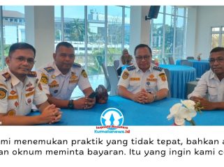 Kepala Dishub Kota Samarinda, Hotmarulitua Manalu, menjelaskan mekanisme baru pengaturan kupon Biosolar subsidi saat Sosialisasi Perda Nomor 6 Tahun 2026 tentang Penyelenggaraan Transportasi di Bapperida Samarinda, Rabu (26/8/2026). Foto: Yana Ashari.