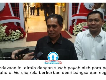 Ketua DPRD Samarinda Helmi Abdullah mengajak masyarakat menjadikan HUT ke-81 RI sebagai momentum mengenang jasa pahlawan dan mengisi kemerdekaan melalui kerja nyata serta pengabdian kepada masyarakat. Foto: Yana Ashari.