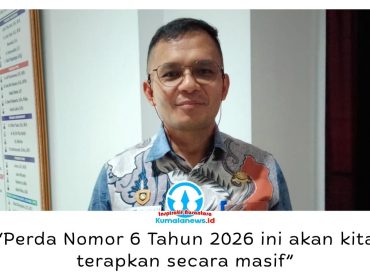 Kepala Dishub Kota Samarinda, Hotmarulitua Manalu, memastikan penerapan Perda Nomor 6 Tahun 2026 akan dilanjutkan dengan penegakan aturan secara masif untuk menciptakan transportasi yang lebih tertib. Foto: Yana Ashari.