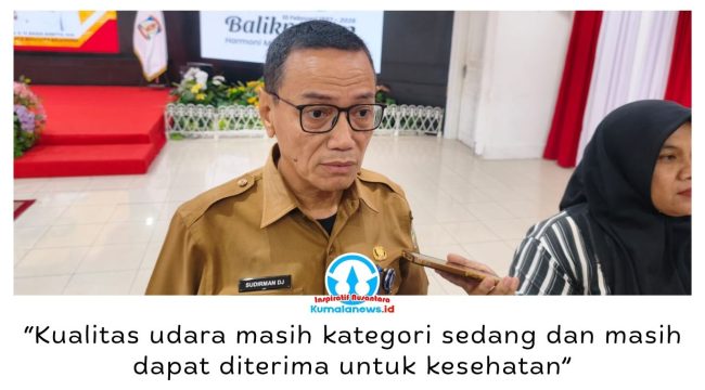 Kepala DLH Kota Balikpapan, Sudirman Djayaleksana, mengatakan kualitas udara Balikpapan berdasarkan hasil pemantauan masih berada pada kategori sedang dan aman bagi kesehatan masyarakat. Foto: M Hilmansyah.