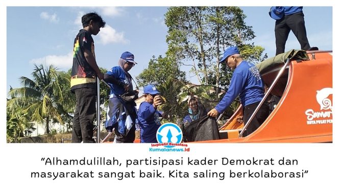 
 Ketua DPC Partai Demokrat Kota Samarinda, Muhammad Barkati, mengatakan kegiatan tersebut melibatkan kader Demokrat, masyarakat, dan penggiat lingkungan untuk bersama-sama menjaga kebersihan, khususnya di kawasan Sungai Karang Mumus. Foto: Yana Ashari.