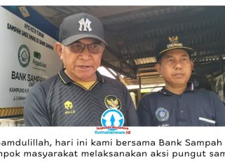 Ketua Fraksi Partai NasDem DPRD Kota Samarinda, Joha Fajal, mendorong masyarakat membangun kebiasaan hidup bersih melalui aksi peduli lingkungan dan pungut sampah di Kecamatan Palaran, Samarinda. Foto: Yana Ashari.